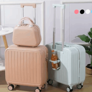 กระเป๋าเดินทาง 18/20/26นิ้ว USB port luggage พกติดตัวไปด้วย กระเป๋าเดินทางล้อลาก