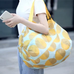 กระเป๋าผ้าร่ม ถุงช็อปปิ้ง พับเก็บได้ พกพาได้สะดวก ใส่ของได้เยอะ
